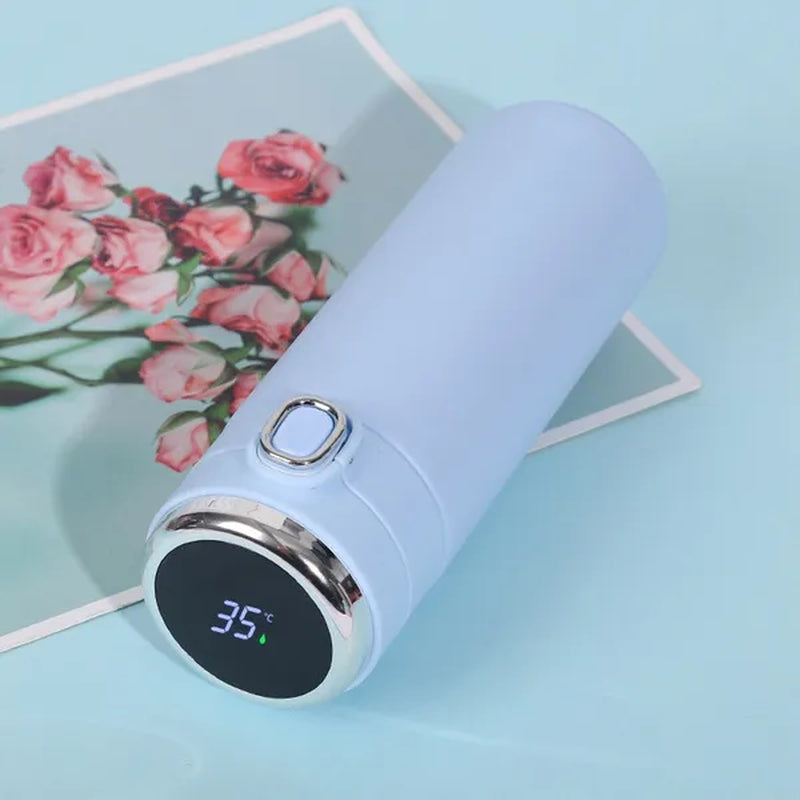 "Smart Stainless Steel Thermos with LED Temperature Display - 400ML"