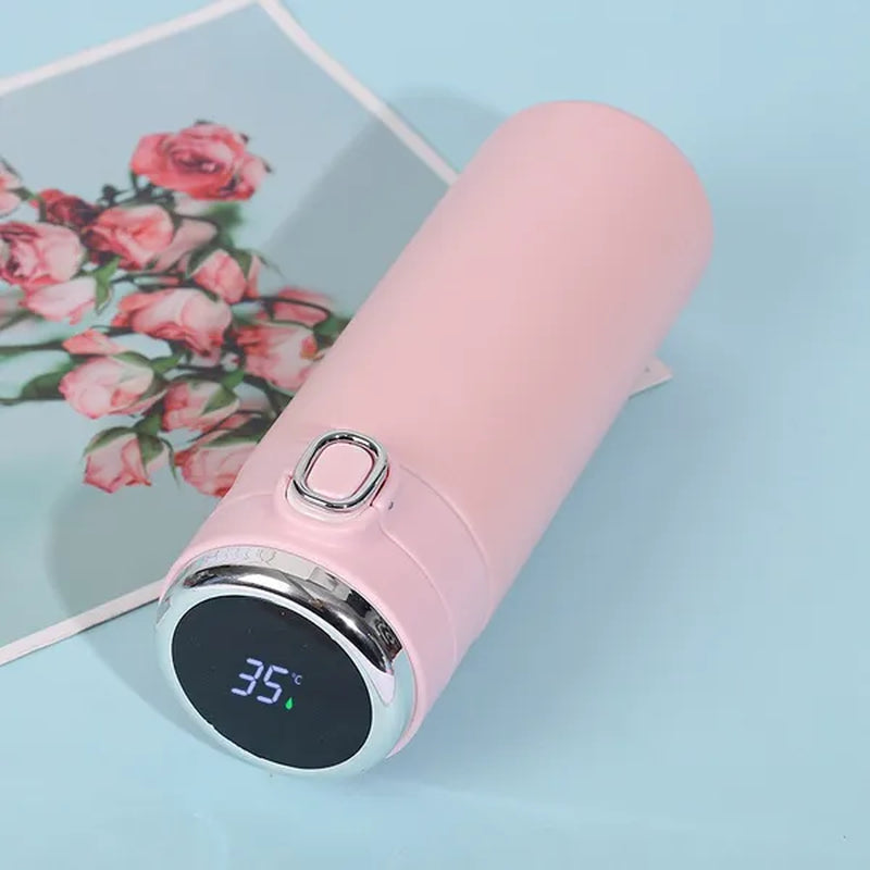 "Smart Stainless Steel Thermos with LED Temperature Display - 400ML"