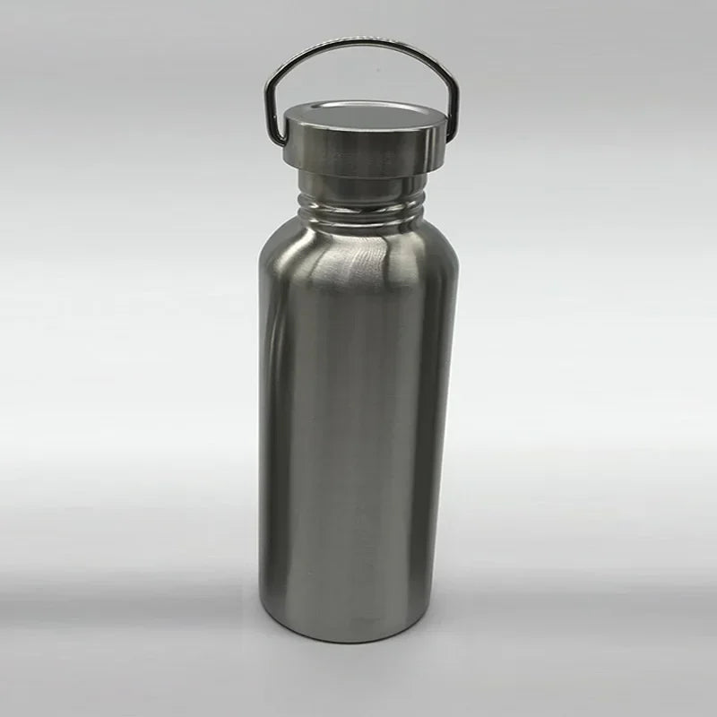 Portable Stainless Steel Water Bottle with Handle 1000Ml/500Ml/350Ml Sports Flasks Travel Cycling Hiking Camping Bicycle Flask