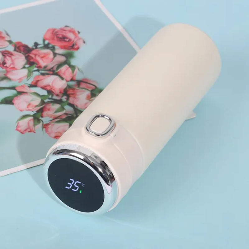 "Smart Stainless Steel Thermos with LED Temperature Display - 400ML"