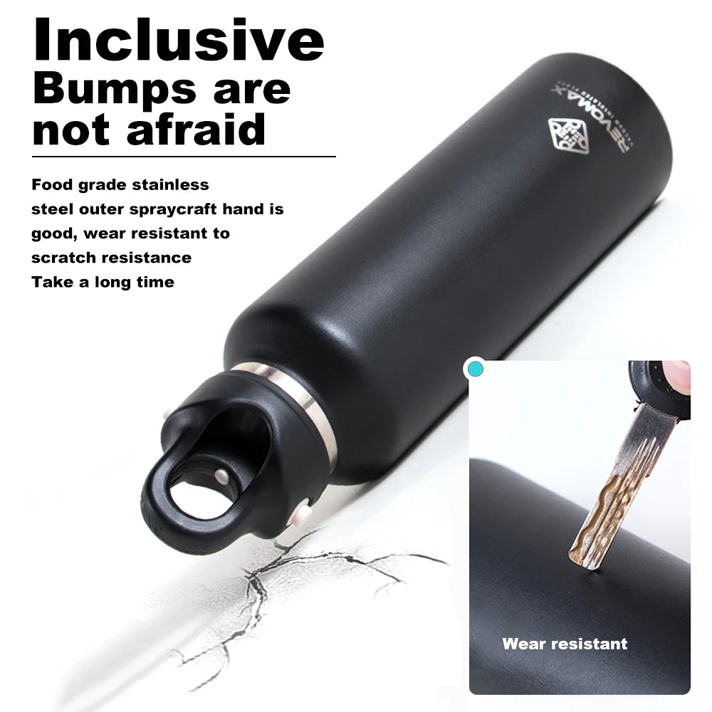 Double Wall Insulated Water Bottle, Outdoor Travel Sports Bottles, Stainless Steel, 600Ml, Thermos for Tea, Thermal Cup