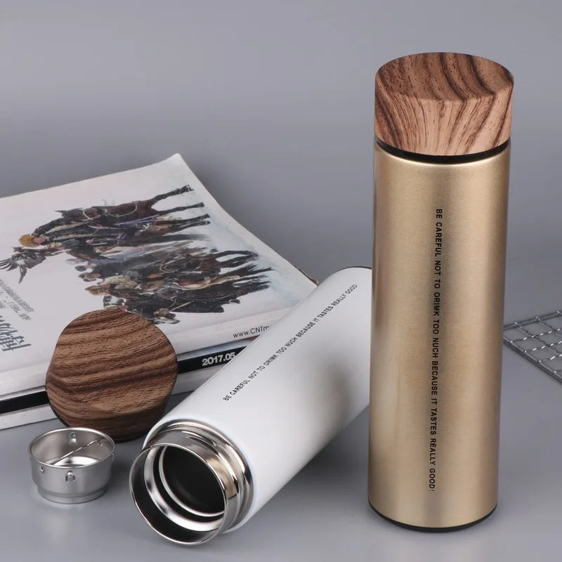 Portable Stainless Steel Vacuum Flask Coffee Tea Thermos Sport Travel Mug Double Layer Thermocup Office Tea Bottle