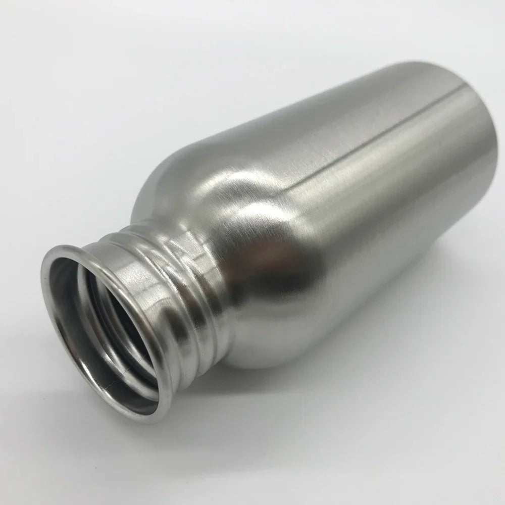 Portable Stainless Steel Water Bottle with Handle 1000Ml/500Ml/350Ml Sports Flasks Travel Cycling Hiking Camping Bicycle Flask
