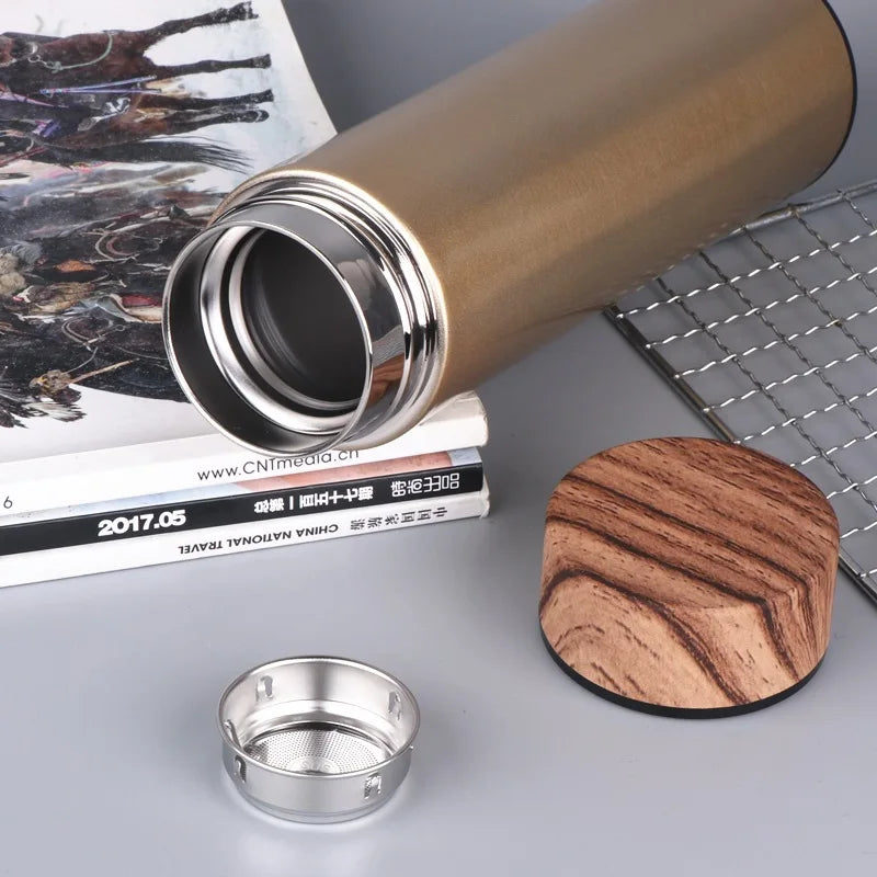 Portable Stainless Steel Vacuum Flask Coffee Tea Thermos Sport Travel Mug Double Layer Thermocup Office Tea Bottle