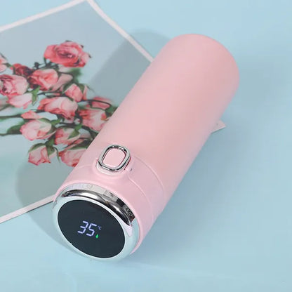"Smart Stainless Steel Thermos with LED Temperature Display - 400ML"