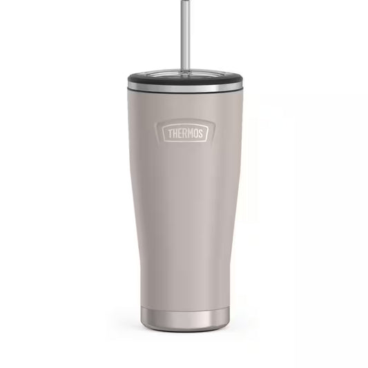"24oz Sandstone Tan Stainless Steel Cold Cup - Stay Refreshed in Style!"